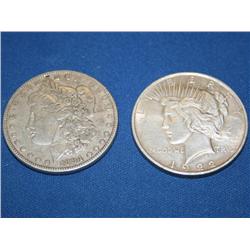 2 silver dollars Times the money