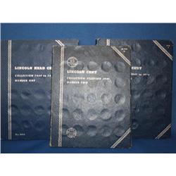 3 Books Wheat Pennies Starting At 1909-1974