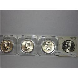 Lot Of 4 Kennedy Half Dollars MS65