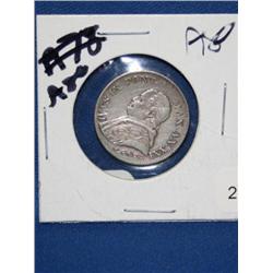 1866 1 Lira Papal Coin Silver