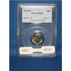 1977-D PCGS MS65 Liberty Dime