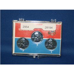 Steel Cent Set Minted P,D,S