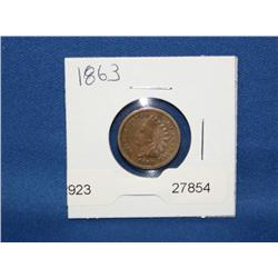 1863 Indian Head Cent