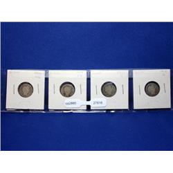 4 Liberty Head Dimes