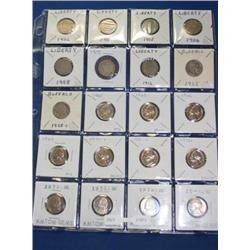 Sheet Of Liberty & Jefferson Nickels