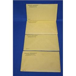 4 Unopen Mint Sets 1961,62,63,64 With Silver