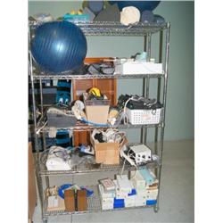 Rack Lot of Medical Equipment