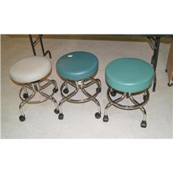 Set of 3 Padded Stools