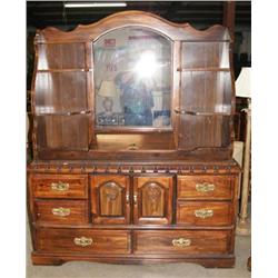 Dresser w/Mirror and Matching Chest of Drawers