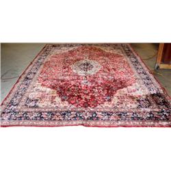 1920,s Persian Silk Rug 9ft by 12 ft