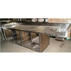 Stainless Steel Counter W/Sink