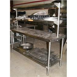 Stainless Steel Prerp Table Pass-Through