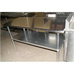 6' Stainless Steel Table NEW