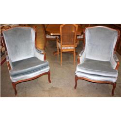 2 Vintage Blue Chairs