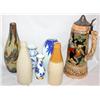 Image 1 : Lot of Collectible Vases, & 1 Beer Stein