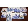 Image 1 : Lot of Delft Blue Tiles