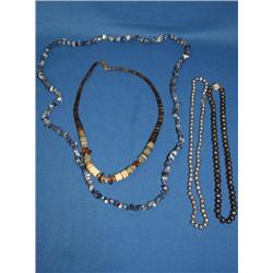Black Pearl & Blue Quartz Necklace