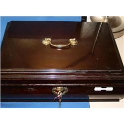 Large 2 Layer Jewelry Box With Costume Jewelry