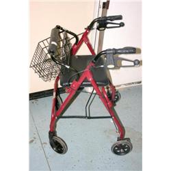 MEDLINE WALKER W/ BASKET & SEAT