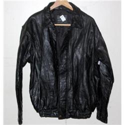 Black Leather Coat by Genuine Leather