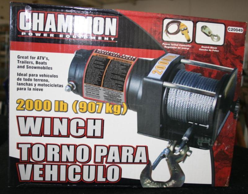 Champion Winch Kit 2,000 Pound Capacity