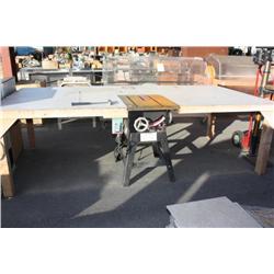 Table Saw With Large Wood Table