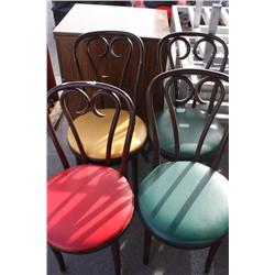 4 Color Wood Chairs