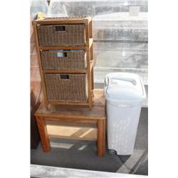 Table, Baskets, Chair