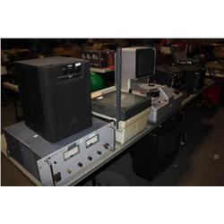 Table Lot Of Electronics