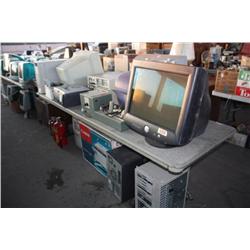 Table Lot Of Computers & Monitors