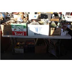 Table Lot Of Misc Items