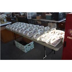 Table Lot Of Hotel Phones