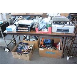 Table Lot Of Misc Items