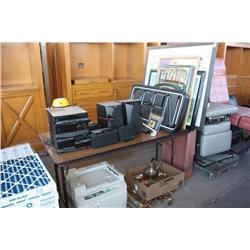 Table Lot Of Misc Items