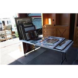 Tble Lot Of Misc Items Wall Pictures Nerve Diagram