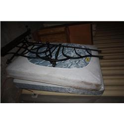 QUEEN BED W/ METAL HEAD BOARD