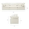 Image 2 : Sunday's - Movie Night 3-Piece Modular Sofa, Standard, Brie - R.V. $4,630 (includes 3 Boxes - x2 Cor