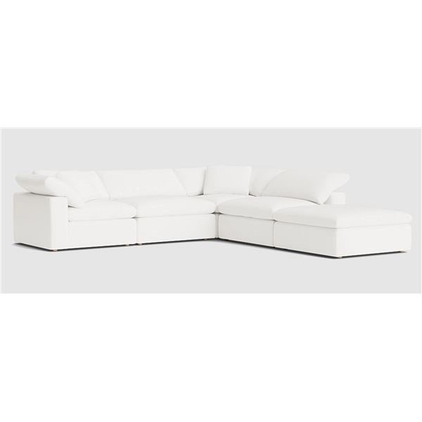 Sunday's - Movie Night 5-Piece Modular Sofa, Large, Brie - R.V. $5,240 (includes 5 Boxes - x2 Corner