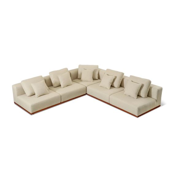 Sunday's - Sunny Days Outdoor 3-Piece Corner Modular Sectional, Sandy - R.V. $8,360 (includes 3 Boxe