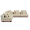 Image 2 : Sunday's - Sunny Days Outdoor 3-Piece Corner Modular Sectional, Sandy - R.V. $8,360 (includes 3 Boxe
