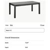 Image 4 : Sunday's - Dinner Party Outdoor Dining Table, Seats 4-6 People, Fog - R.V. $1,850 (OUT-VD-014-029-0)
