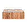 Image 4 : Sunday's - Form Lavante Marble Coffee Table, Teak - R.V. $1,590 (COF-JD-003-012-0)