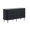 Image 3 : Sunday's - Easy Edge Double Dresser, Black Oak - R.V. $2,250 (DRE-SH-005-002)