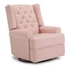 Image 1 : Allendale Upholstered Swivel Pink Chair - R.V. $1,599.99 (New - No Box)
