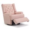 Image 2 : Allendale Upholstered Swivel Pink Chair - R.V. $1,599.99 (New - No Box)
