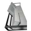 Image 2 : Outdoor Black Metal & Light Grey 3-Seat - R.V. $1,299.99 (New - No Box)