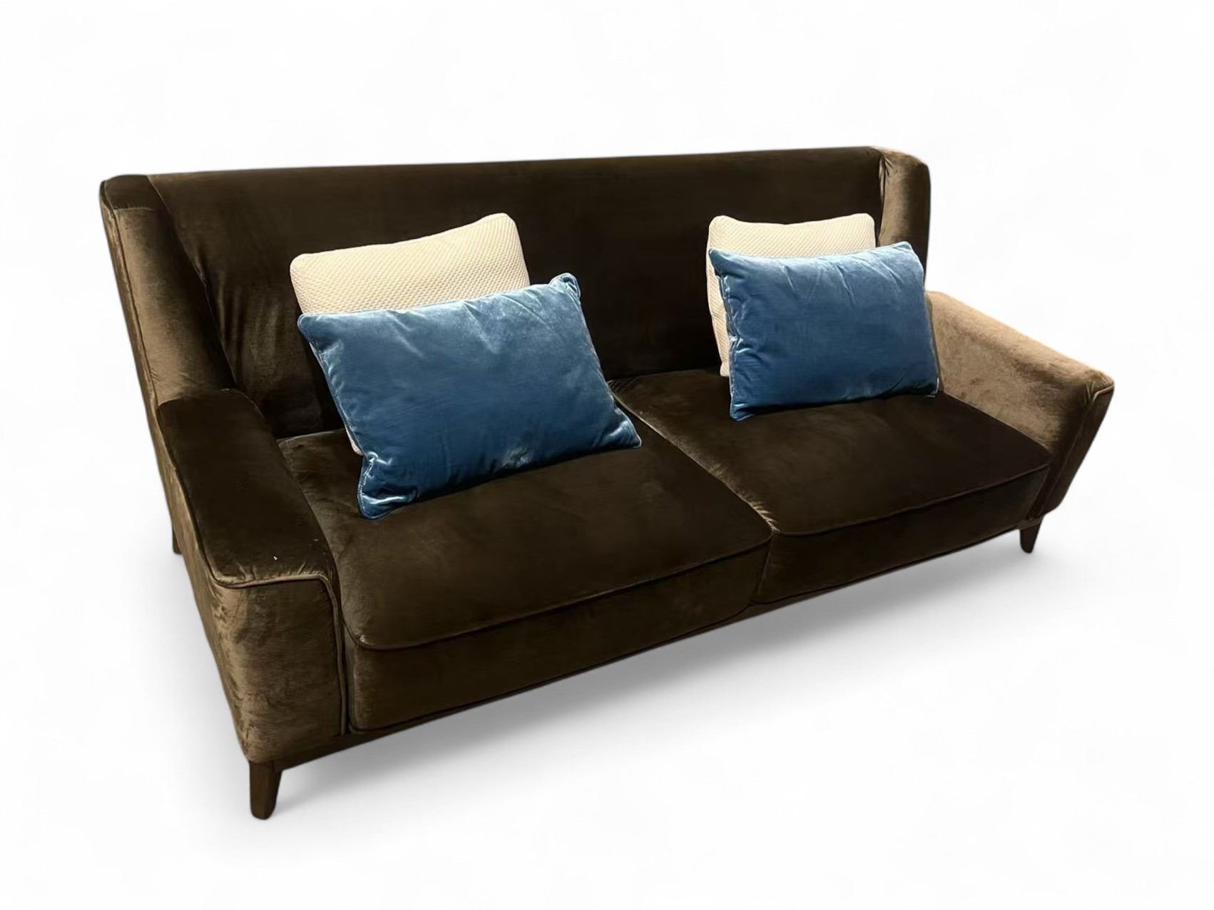 High Rise Couch Ford Brown High Rise Velvet Love 2-Seat Sofa - R.V. $3,500, 68