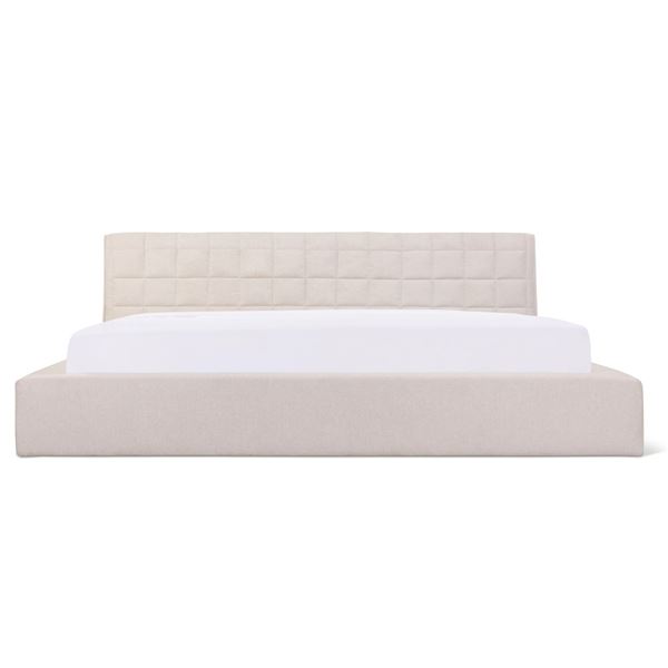 Sunday's - Quilt King Bed Latte w/ Storage - R.V. $2,990 (Total 4 Boxes - BED-RN-033-021-0)