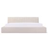 Image 1 : Sunday's - Quilt King Bed Latte w/ Storage - R.V. $2,990 (Total 4 Boxes - BED-RN-033-021-0)