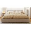 Image 2 : Sunday's - Quilt King Bed Latte w/ Storage - R.V. $2,990 (Total 4 Boxes - BED-RN-033-021-0)